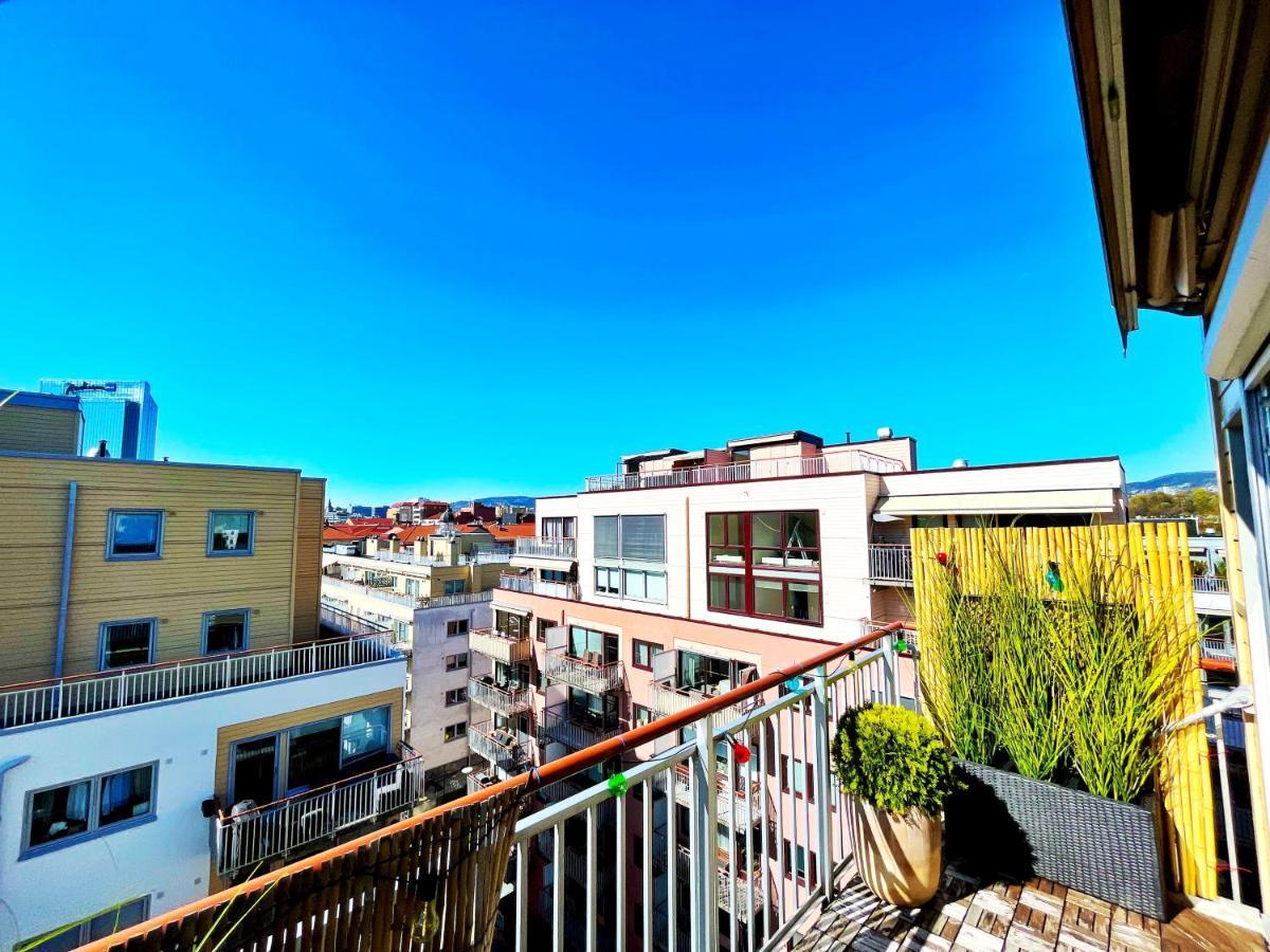 Top Floor City Center Flat With Free Parking 奥斯陆 外观 照片