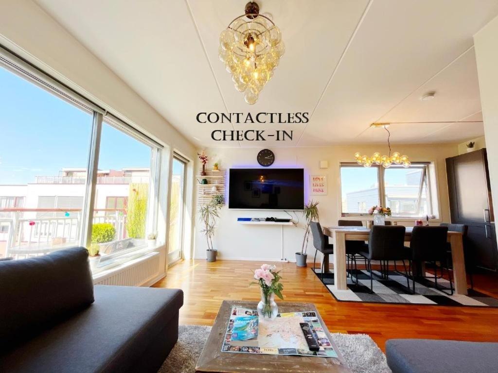 Top Floor City Center Flat With Free Parking 奥斯陆 外观 照片
